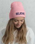 "Believe"-Cuffed Beanie