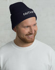 "Faithful"- Cuffed Beanie