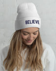 "Believe"-Cuffed Beanie