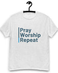 Unisex classic tee (light colors)- Pray, Worship, Repeat
