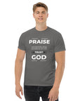Unisex classic tee (Dark Colors)- Praise, Serve and Trust God