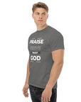 Unisex classic tee (Dark Colors)- Praise, Serve and Trust God