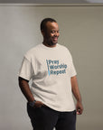 Unisex classic tee (light colors)- Pray, Worship, Repeat