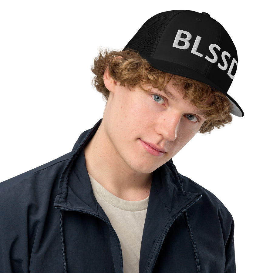 "BLSSD" Closed-back trucker cap
