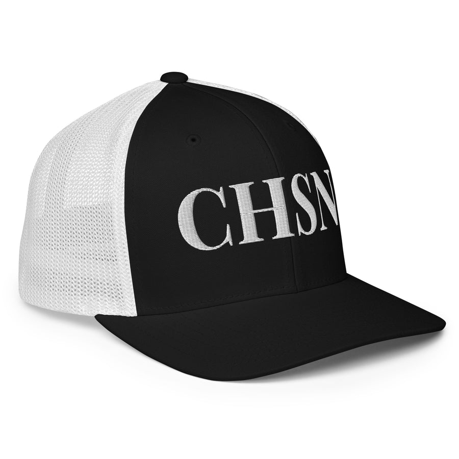 "CHSN"-  Closed-back trucker cap