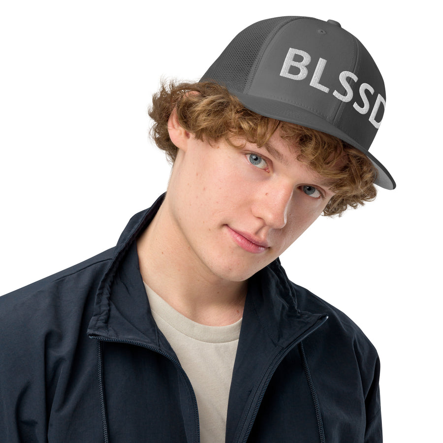 "BLSSD" Closed-back trucker cap