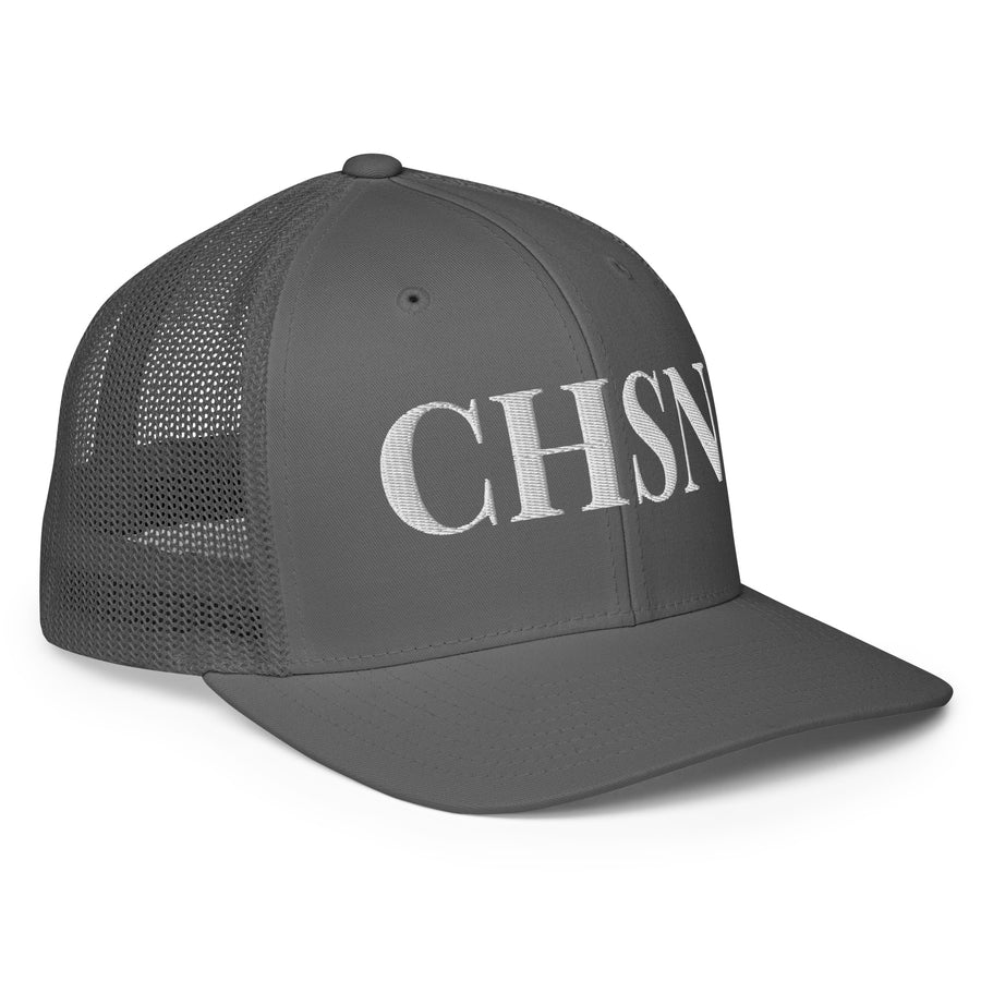 "CHSN"-  Closed-back trucker cap