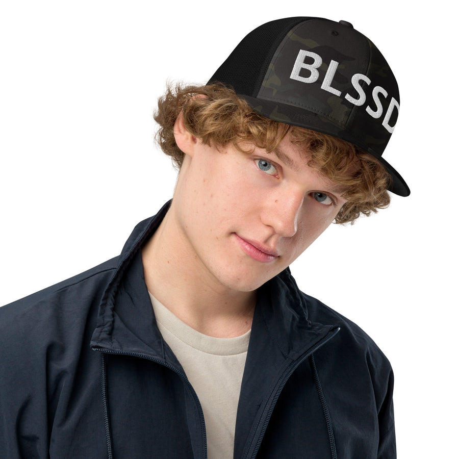 "BLSSD" Closed-back trucker cap