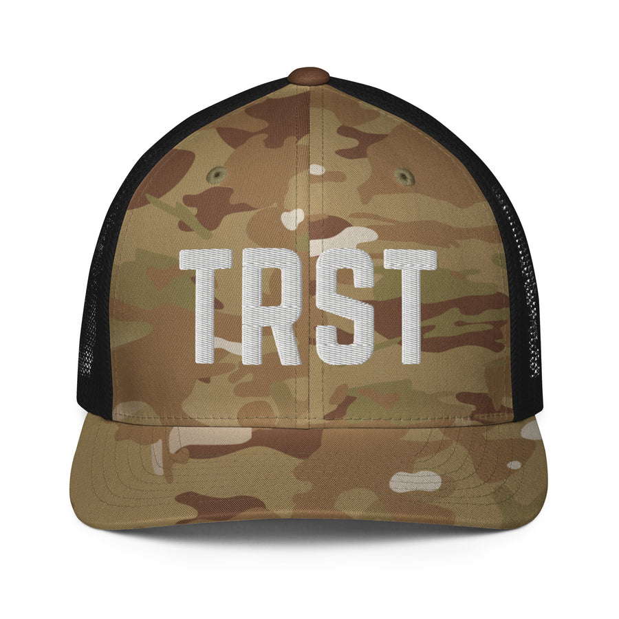 "TRST"- Closed-back trucker cap