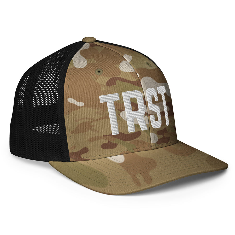 "TRST"- Closed-back trucker cap