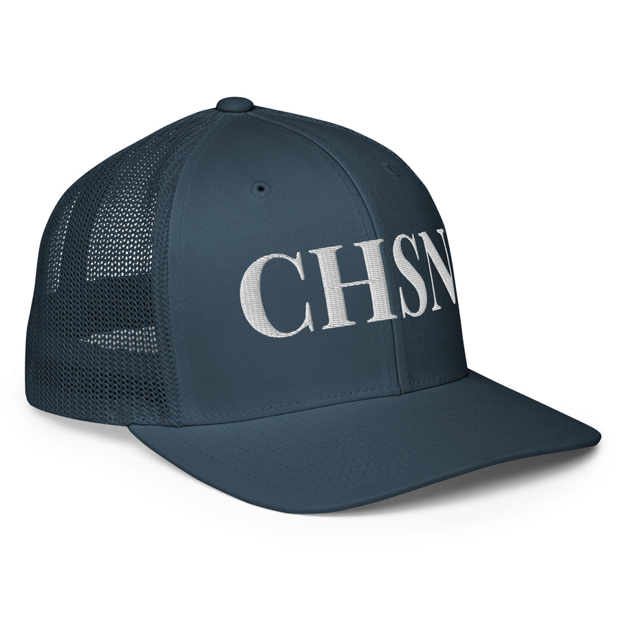 "CHSN"-  Closed-back trucker cap