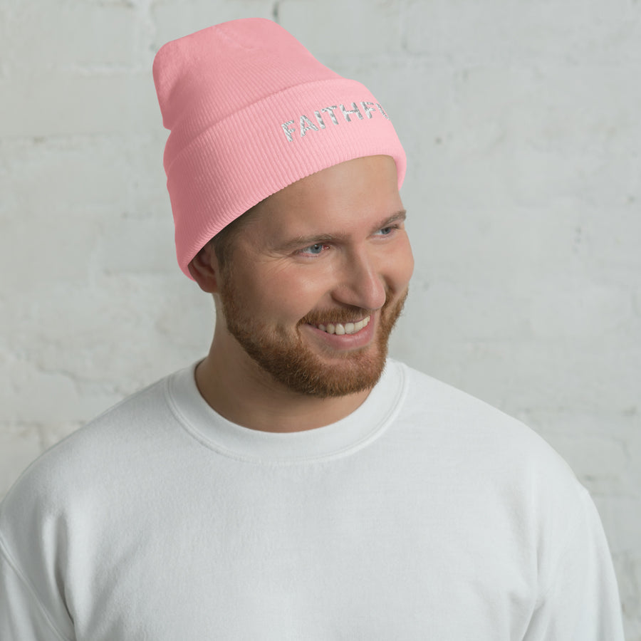 "Faithful"- Cuffed Beanie