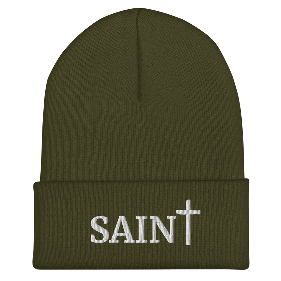 "Saint"- Cuffed Beanie