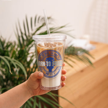Born to Praise- Clear plastic tumbler