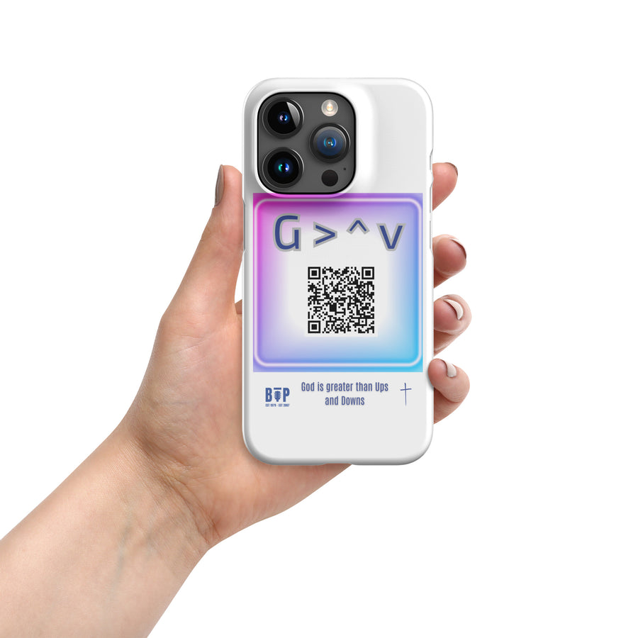 God is greater than...- Snap case for iPhone®