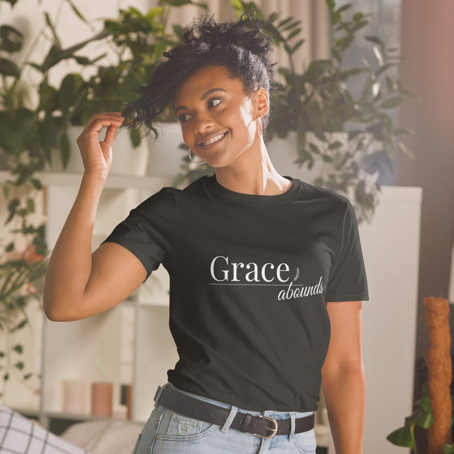 Grace Abounds- Short-Sleeve Unisex T-Shirt