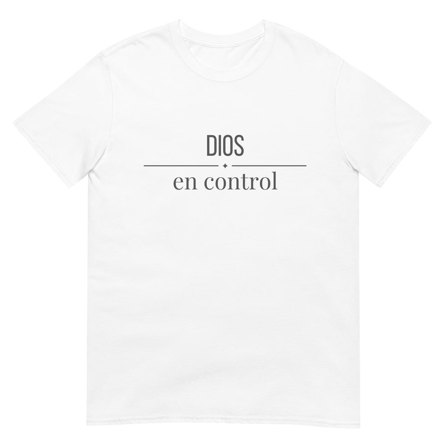 Dios en Control- Camiseta de manga corta unisex