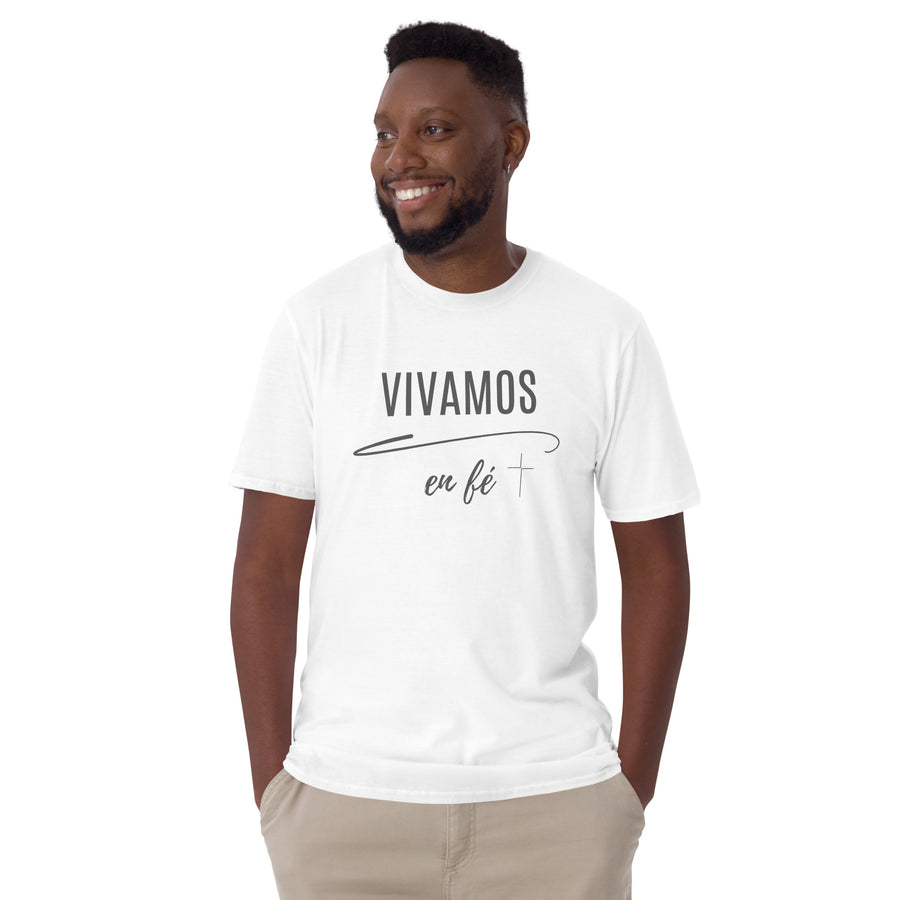 Vivamos en fé- Camiseta de manga corta unisex