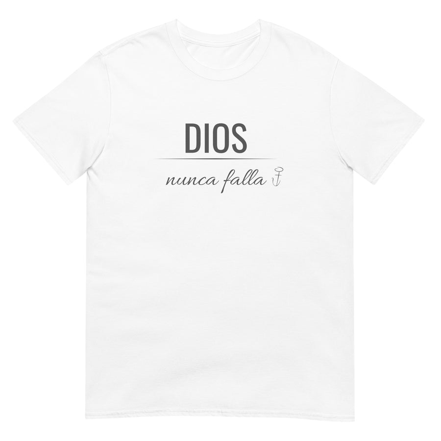 Dios Nunca Falla- Camiseta de manga corta unisex