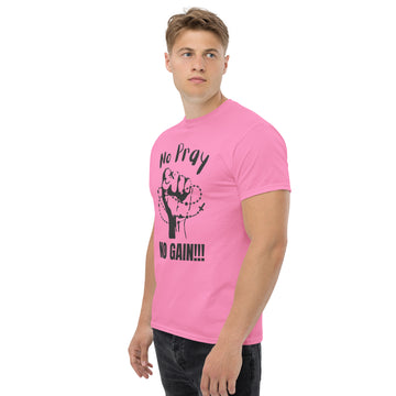 Unisex classic tee (Light colors)- No Pray No Gain