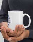 White glossy mug- Born to Praise