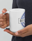White glossy mug- Born to Praise