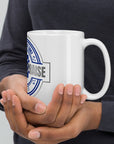 White glossy mug- Born to Praise
