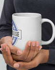 White glossy mug- Born to Praise